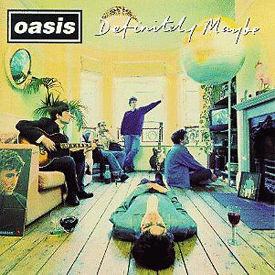 直筆サイン definitely maybe OASIS ファーストアルバムロゴ