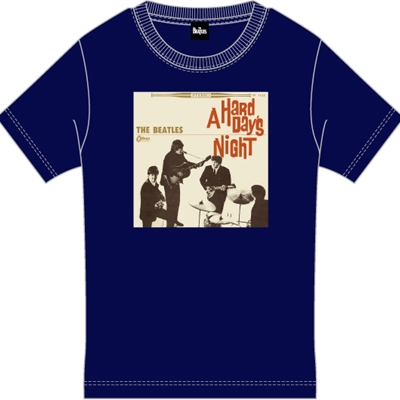 A Hard Day's Night 日本盤50周年記念Tシャツ Navy 【M】 : The