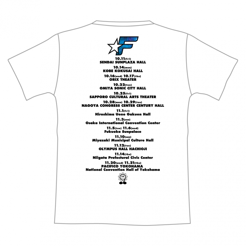 FANTASTIC NINE ツアーTシャツ WHITE (S) : FANTASTICS from EXILE
