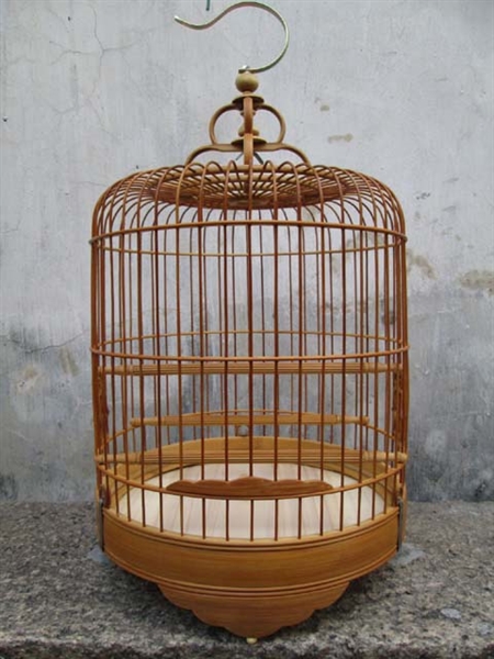 鳥かご 竹製 手作り D20/26cm