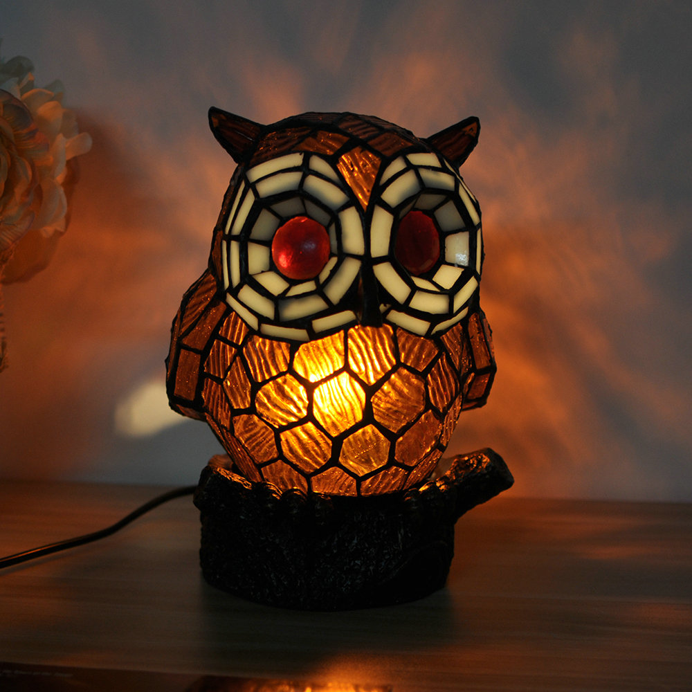 ライフォード社ステンドグラス ふくろうB梟フクロウ /グラスマスターズ