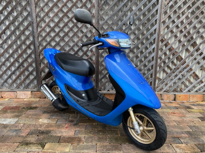 DLR ライダースクーター ブルー ホンダ ライブDIO ZXスケルトン