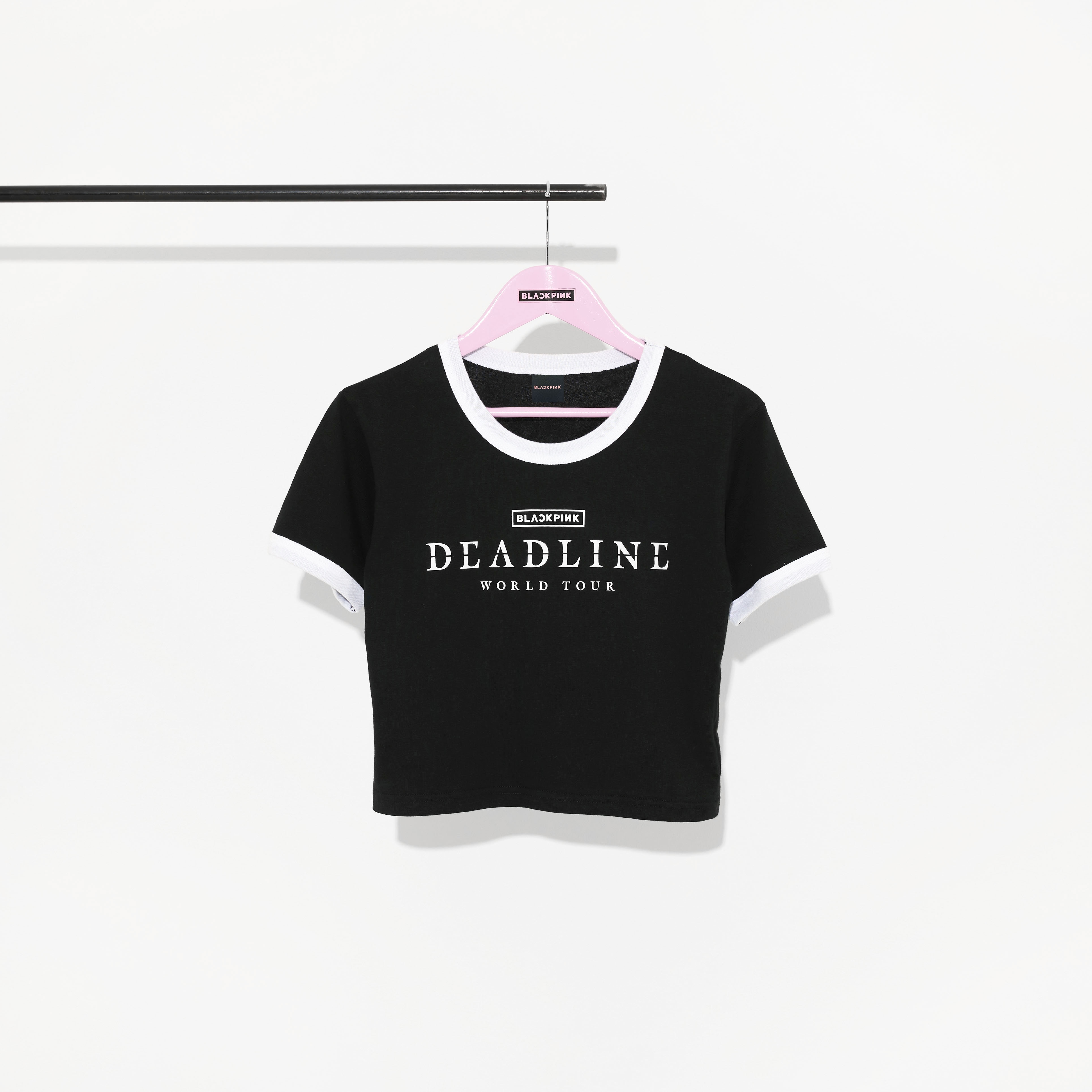 クロップドTシャツ -DEADLINE LOGO-（BLACK）