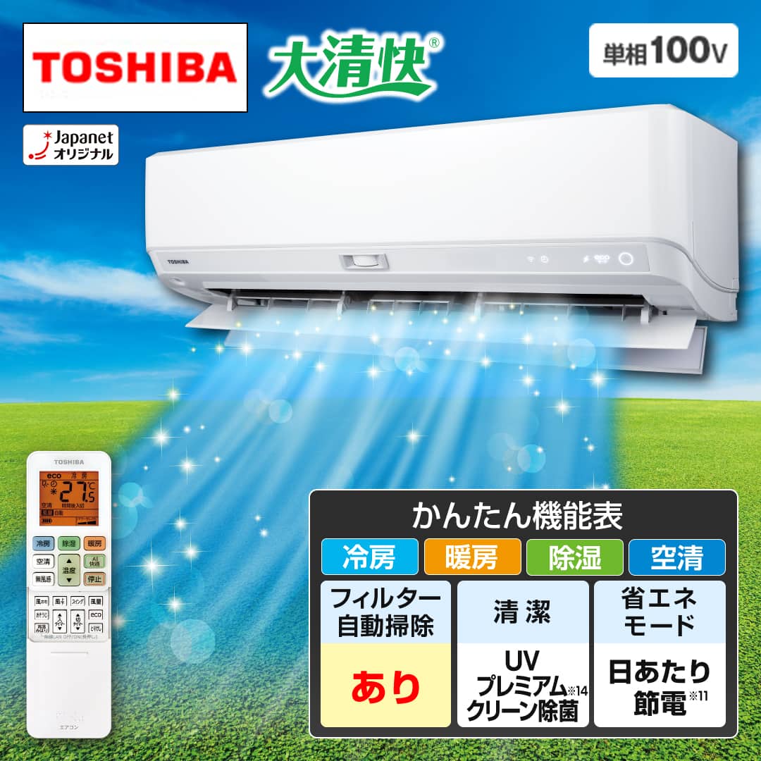 東芝 エアコン エアコン 大清快 DXTシリーズ 主に6畳 ホワイト RAS