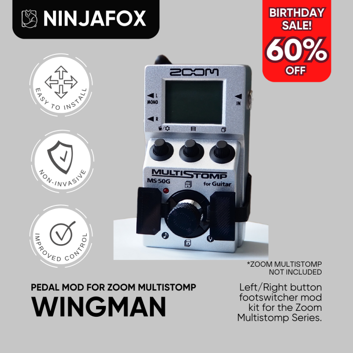 ZOOM マルチストンプ mod レビュー】ZOOM MS-60B SOUND SPRITE Mod