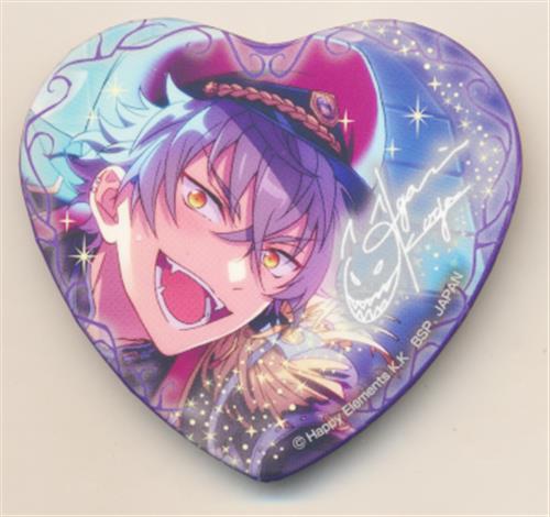 喫茶柄 番カフェ缶 バッジ あんスタ 大神晃牙 喫茶柄 番カフェ缶