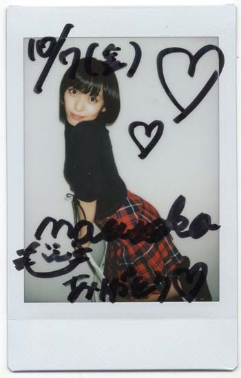 松岡ななせ 直筆サイン入りチェキ