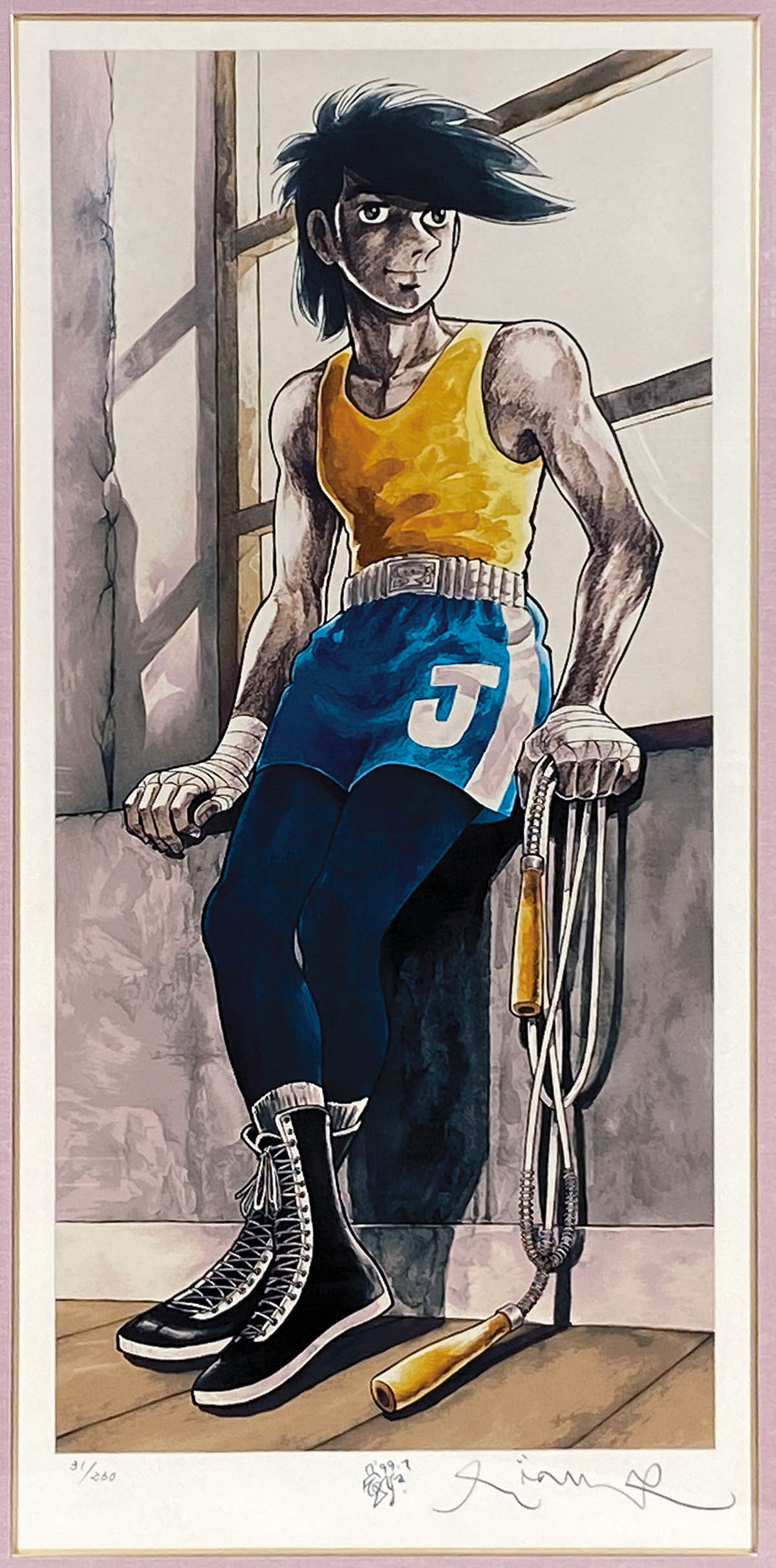 ちばてつや 直筆水彩画 直筆サイン のたり松太郎 直筆イラスト あした