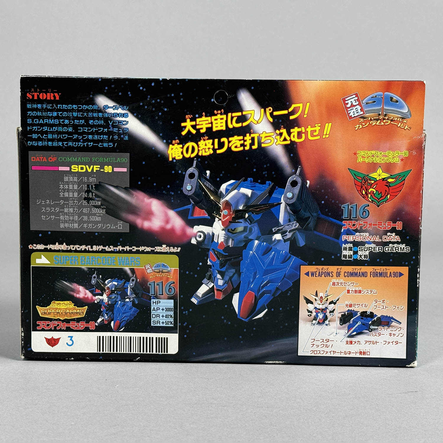 ジャンク】 接着・塗装済み 元祖SDガンダム コマンドフォーミュラー90