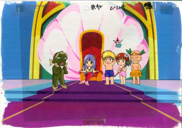 魔法陣グルグル セル画 ニケ&ククリ 魔方陣グルグル・敵キャラ「風景