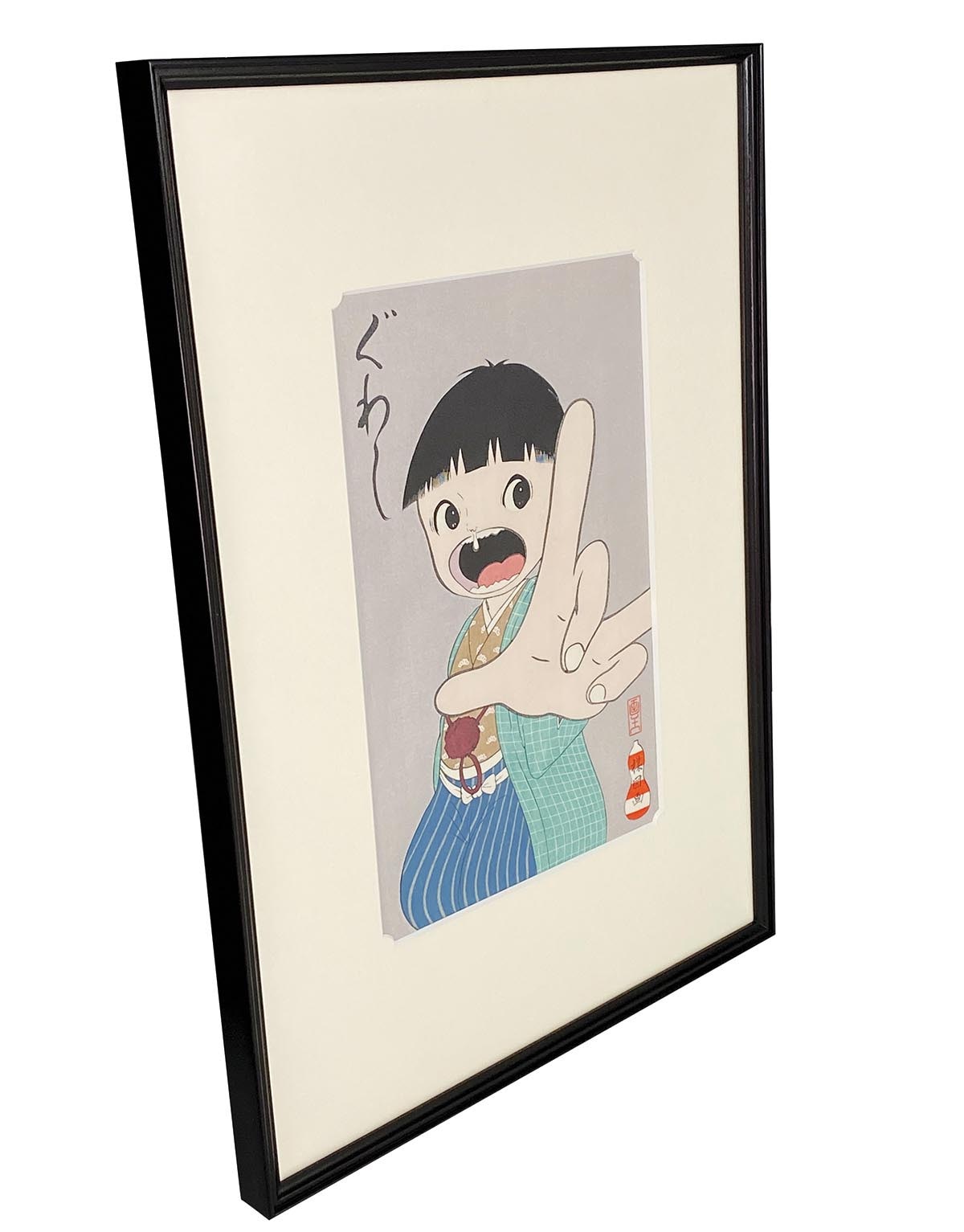 楳図かずお直筆サイン入り絵画 「屋敷」おろち 楳図かずお直筆サイン