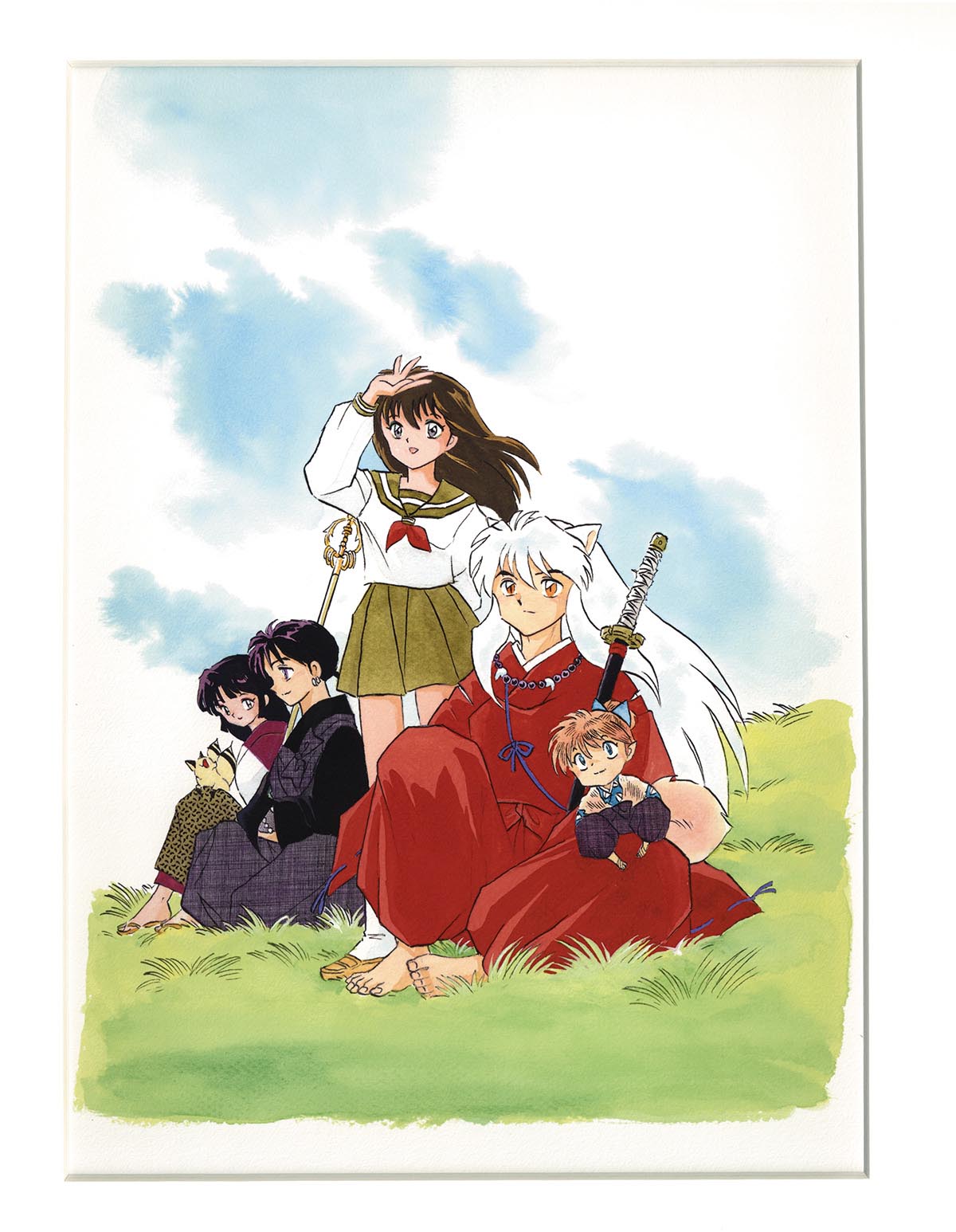 高橋留美子 カラー複製イラスト「犬夜叉」