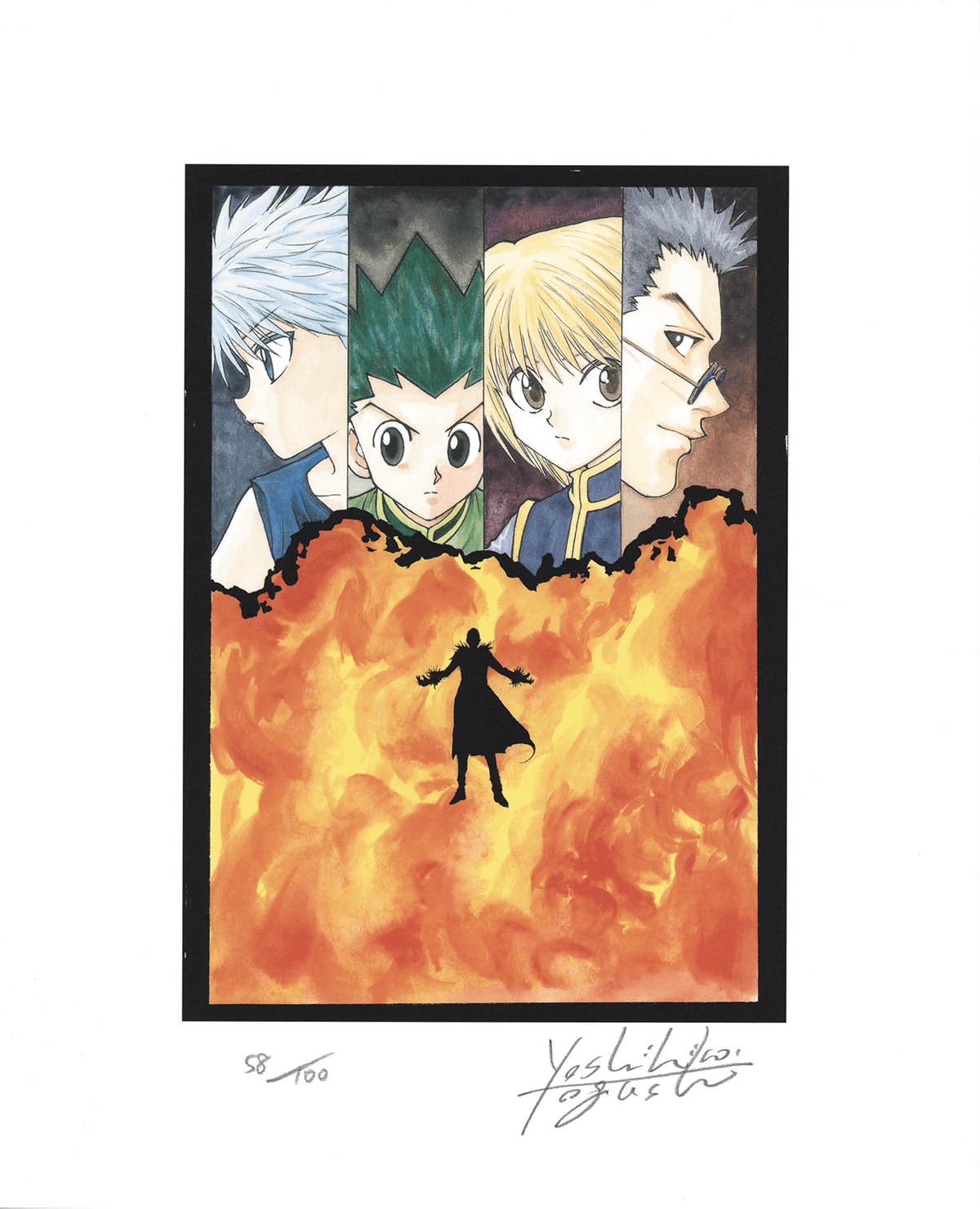 冨樫義博展 HUNTER×HUNTER 色紙コレクション 全8種 コンプリート 模写