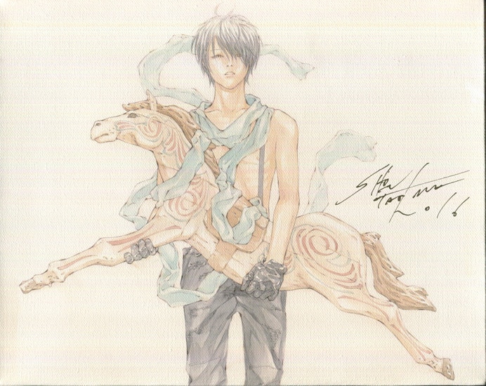 田島昭宇 直筆サイン入りカラー複製イラスト「多重人格探偵サイコ MPD