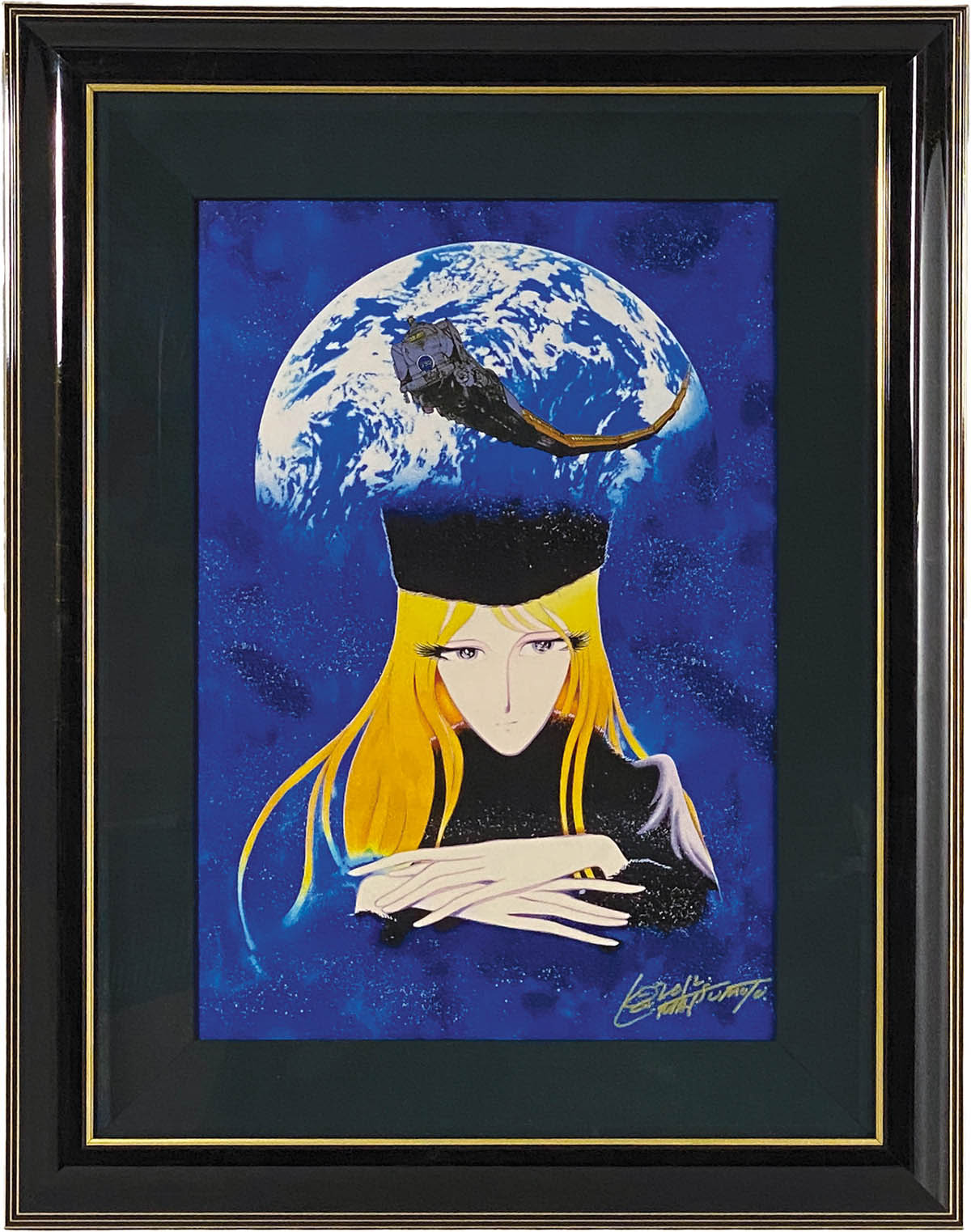 松本零士「メーテルレジェンド」ミクスドメディア 直筆サイン有り