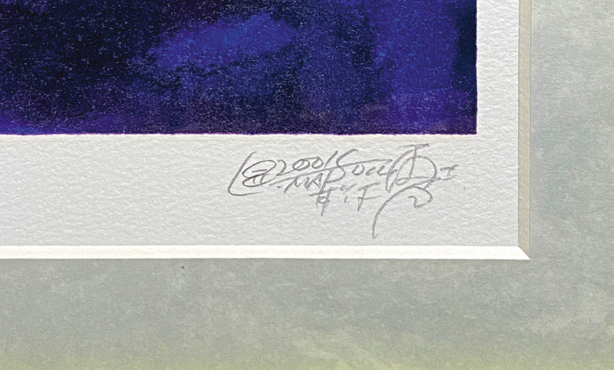 松本零士「メーテルレジェンド」ミクスドメディア 直筆サイン有り