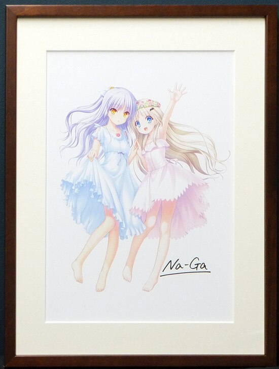 Angel Beats! Na-Ga サイン入りポスター 複製原画 Angel Beats! 複製