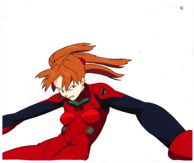 エヴァンゲリオン セル倶楽部 限定 手描きセル画 アスカ