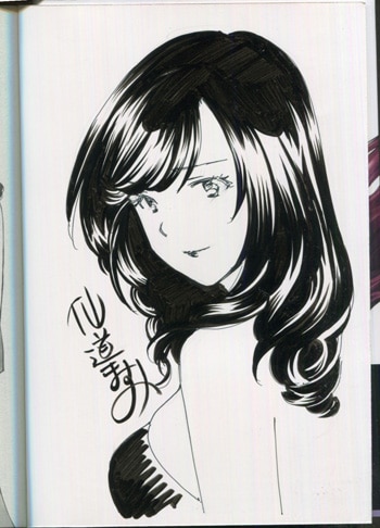 仙道ますみ えっち 直筆イラスト サイン色紙 仙道ますみ えっち 直筆
