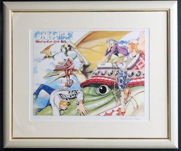 ワンピース 複製原画 限定 ジャンプフェスタ 漫画 尾田栄一郎 サイン