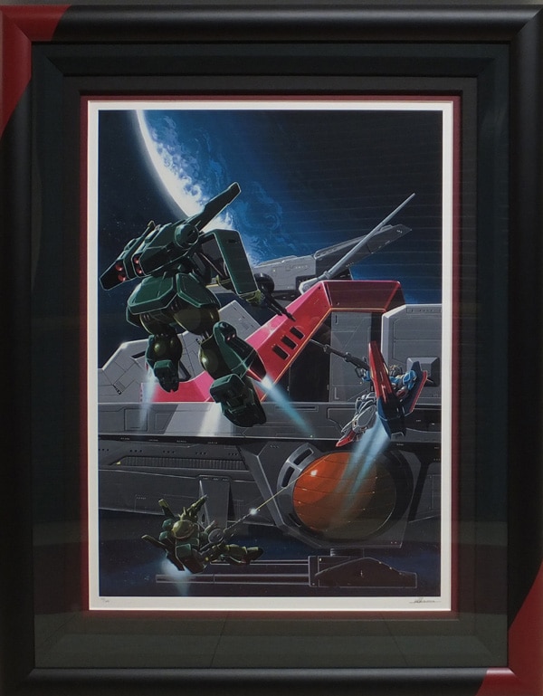 証明書有☆大河原邦男☆版画☆機動戦士ガンダム2哀・戦士編よりシルク