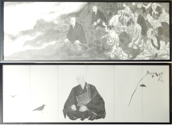 井上雄彦 親鸞 屏風 左右セット 井上雄彦 親鸞 屏風 左右セット