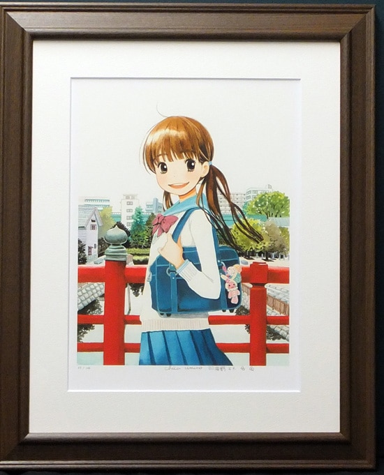 羽海野チカ 直筆サイン入りカラー複製イラスト「3月のライオン」