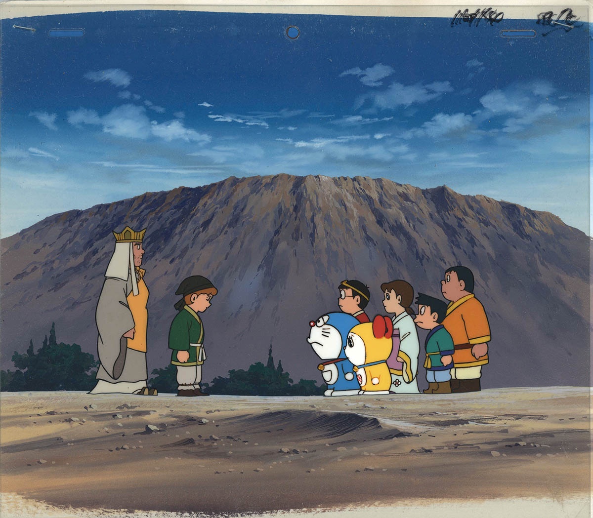 ドラえもん」劇場版アニメ背景画付きセル画額縁入り ドラえもん」劇場