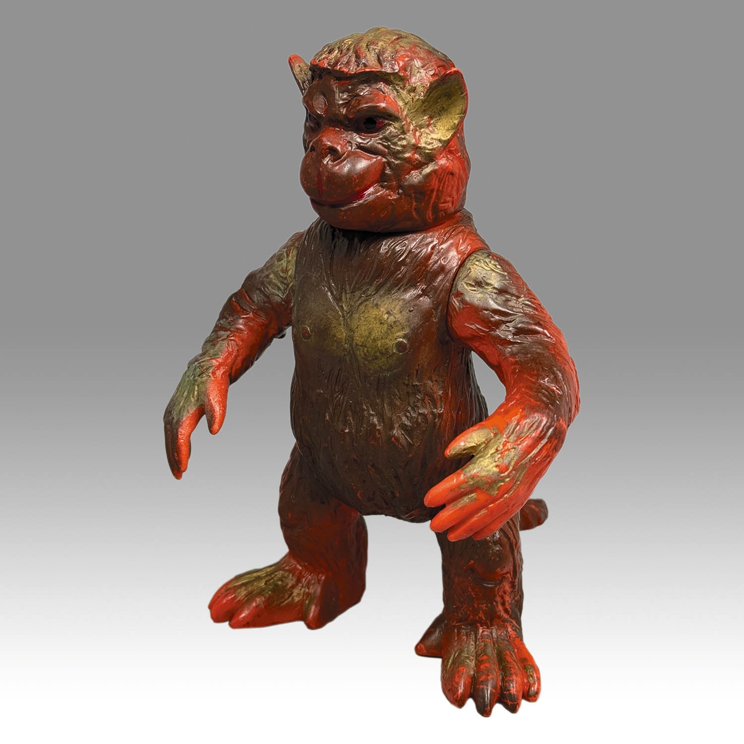 2255] 宇宙原人 オレンジ成型 茶・金塗装