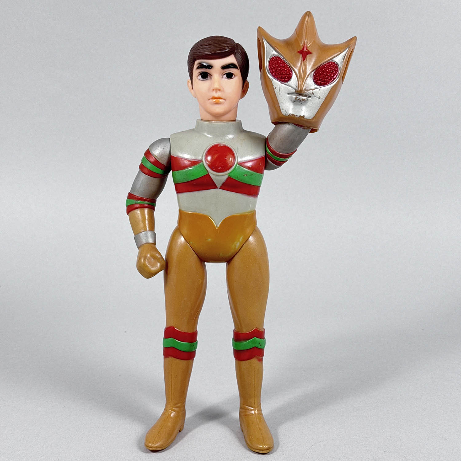 当時物 ブルマァク 製 トリプルファイター SAT隊員 ソフビ フィギュア