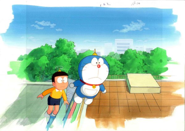 ヴィンテージ】ドラえもんセル画背景画付き