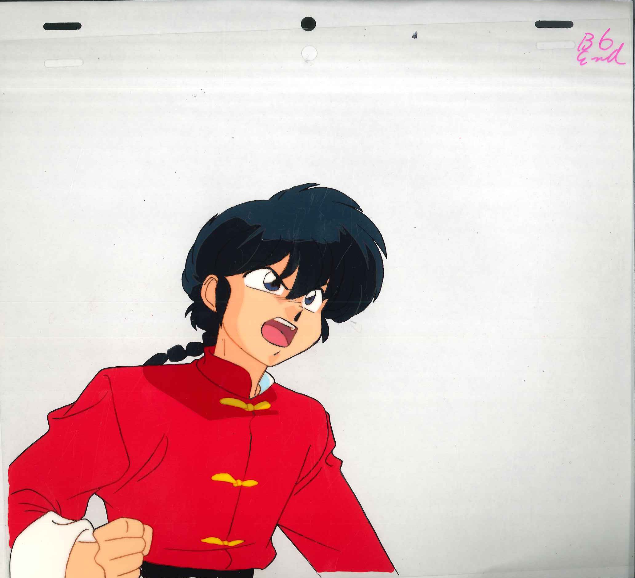 らんま1/2 女乱馬 早乙女乱馬 青ドレス 105話 セル画 動画 らんま1/2