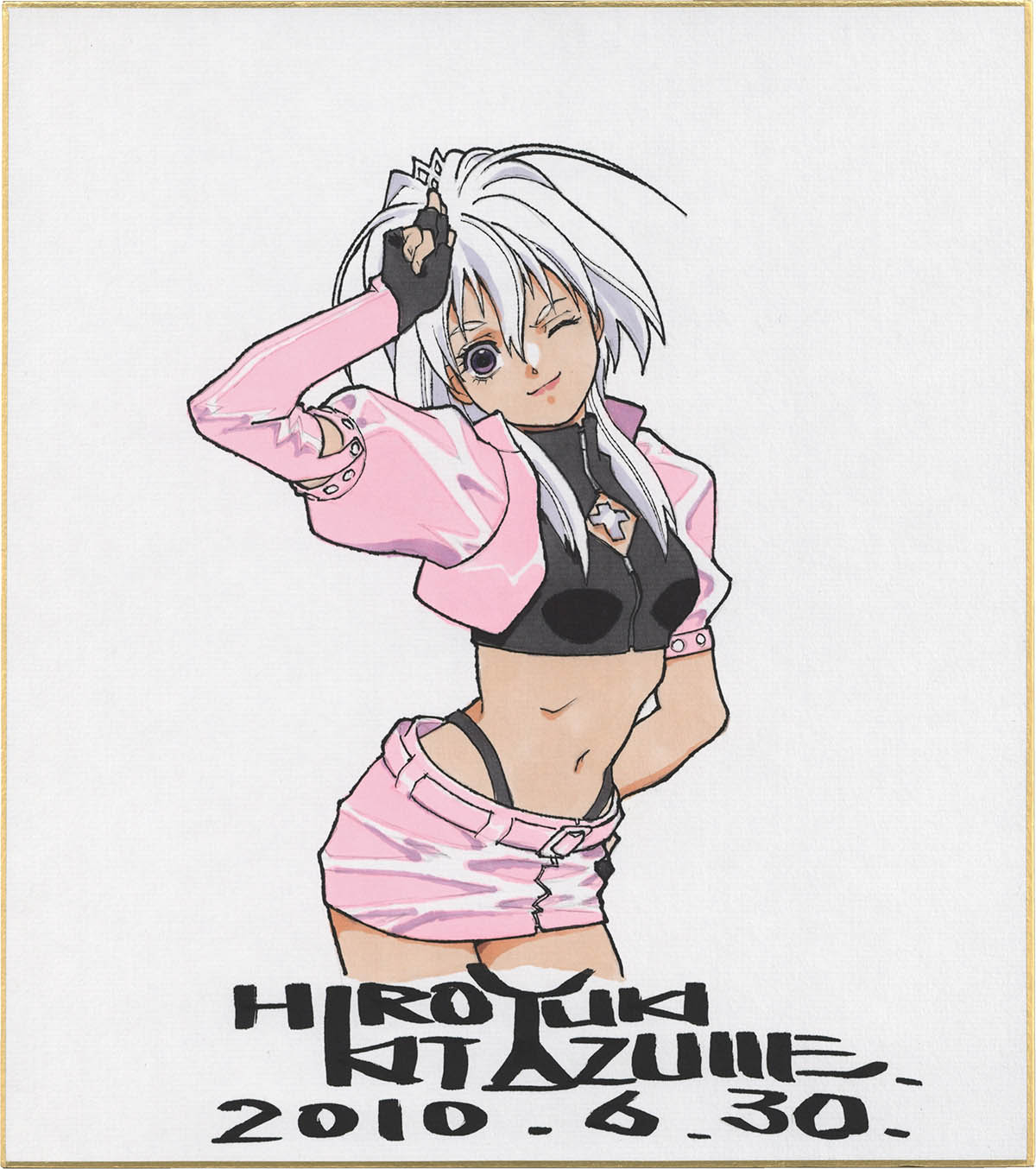 北爪宏幸 直筆サイン色紙 ロボットカーニバル STARLIGHT ANGEL 北爪