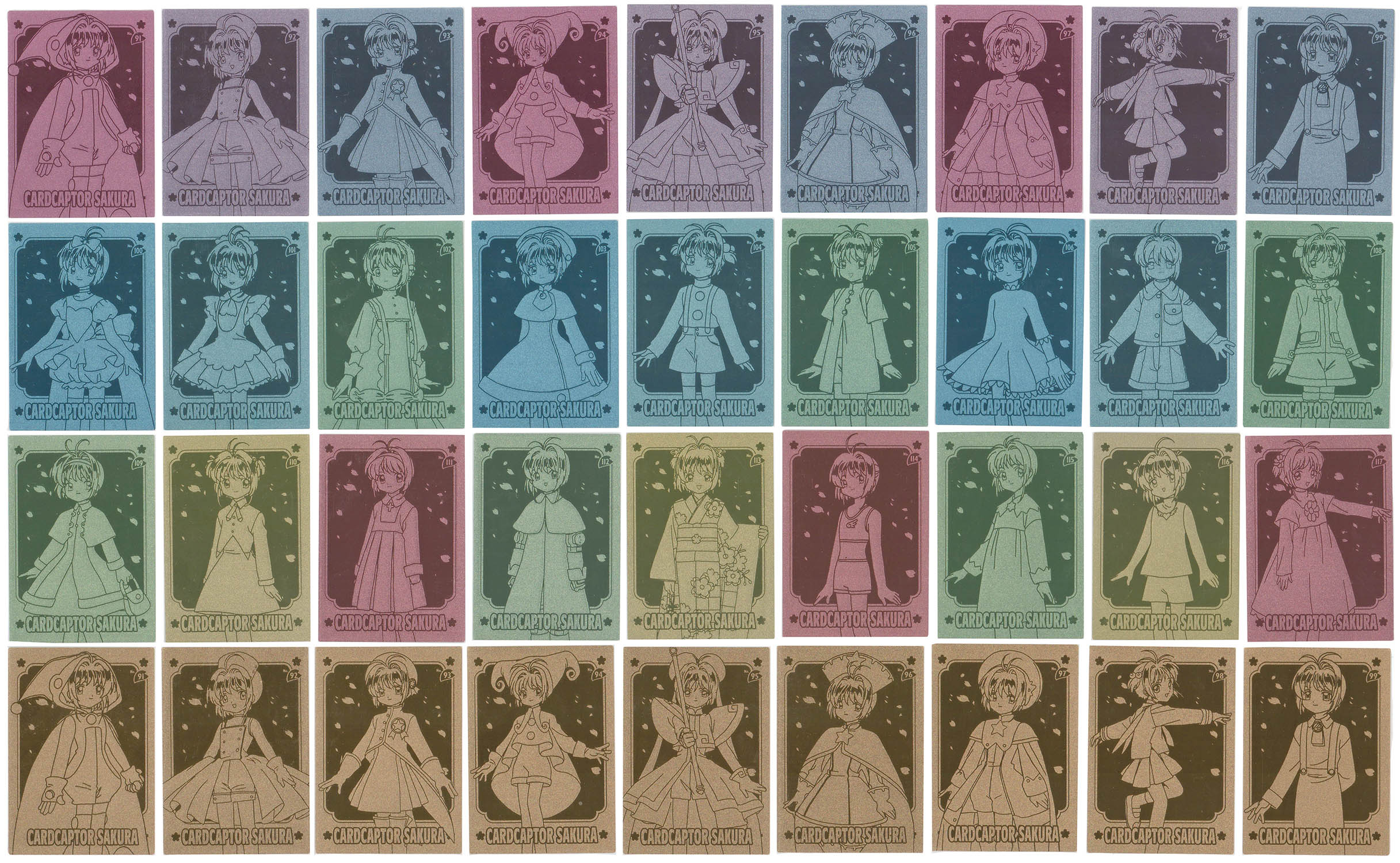 カードキャプターさくら劇場版 エッチングカードコレクション 銀 全27