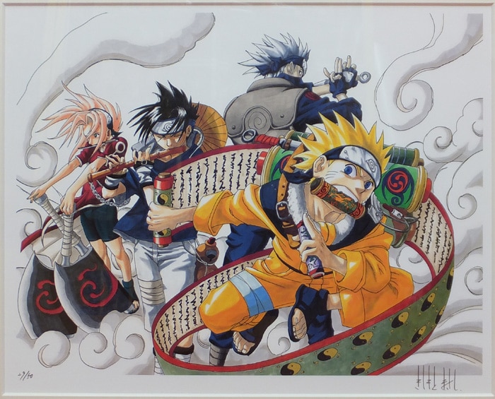 ナルト NARUTO 複製原画 サスケ カカシ イタチ 我愛羅
