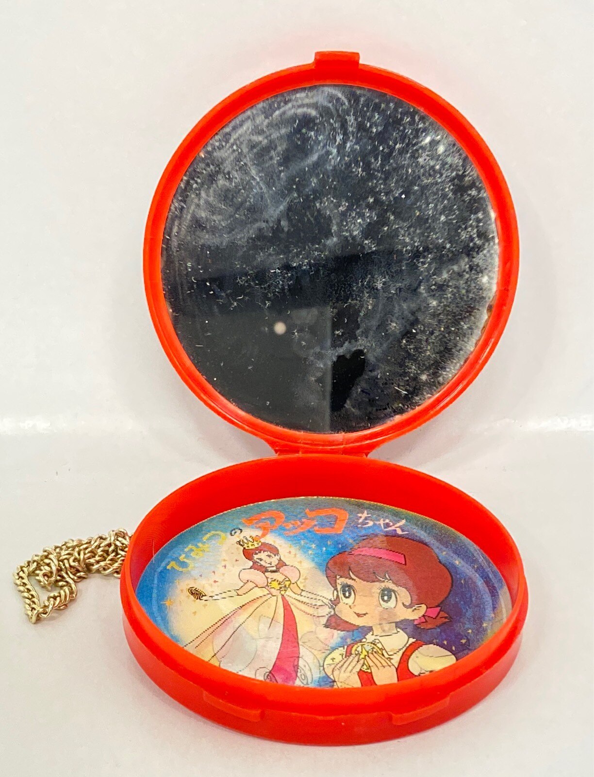 ひみつのアッコちゃん 初代コンパクトミラー（昭和当時物）中嶋製作所