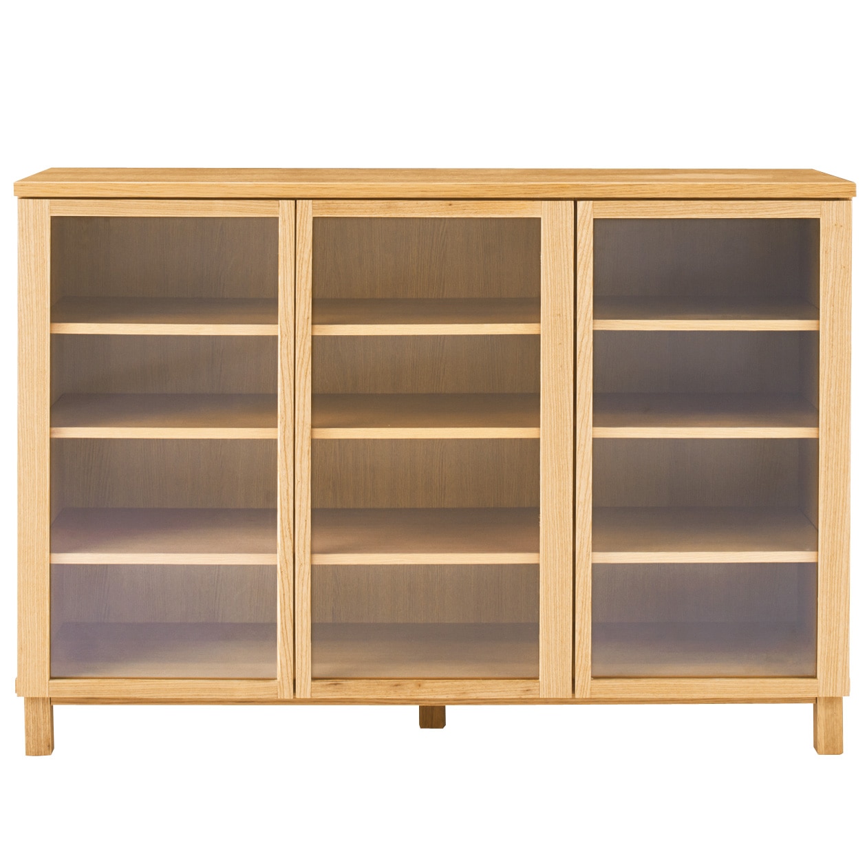 無印良品 オーク材キャビネット大・ガラス扉 - 通販 | 家具と