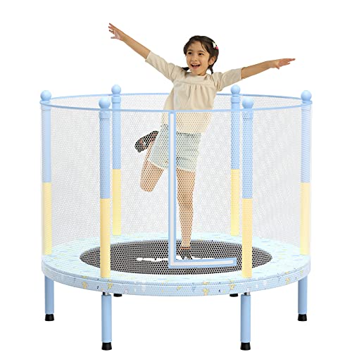 子供用トランポリン黄色 家庭用 大型 140cm 飛び出し防止保護 補助
