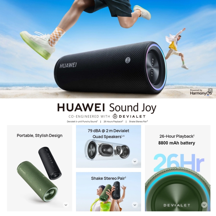 Huawei Sound Joyポータブルスマートスピーカー衝撃的なサウンドDevial
