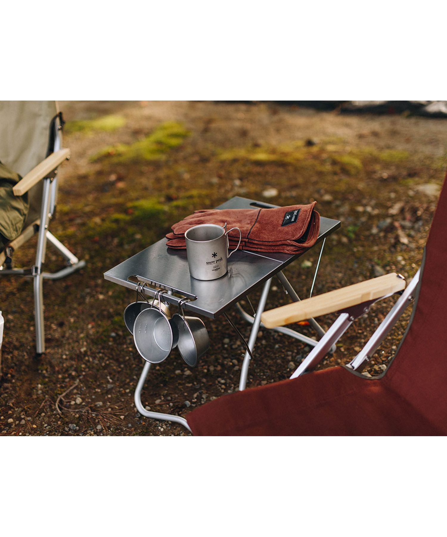 スノーピーク TAKIBI my テーブル ステンレストレー1ユニット付き snow