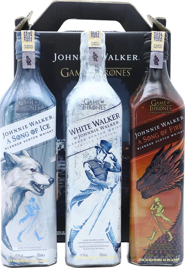 Johnnie Walker Game of Thrones 3 Bottles SET 3x 700ml - Spirit Radar
