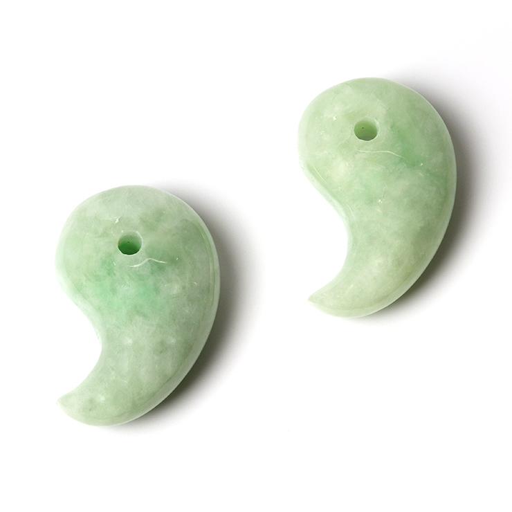粒売り/バラ売り】勾玉 翡翠（ジェダイト）35mm｜天然石