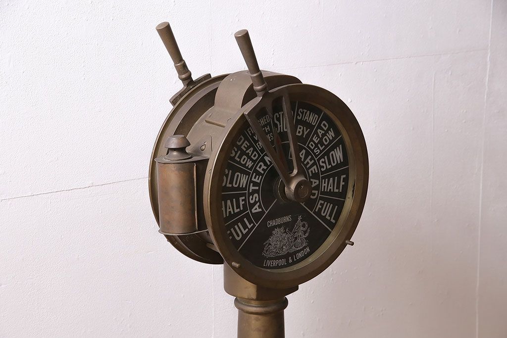 爆レア☆船舶 エンジン・テレグラフ オブジェ インテリア小物