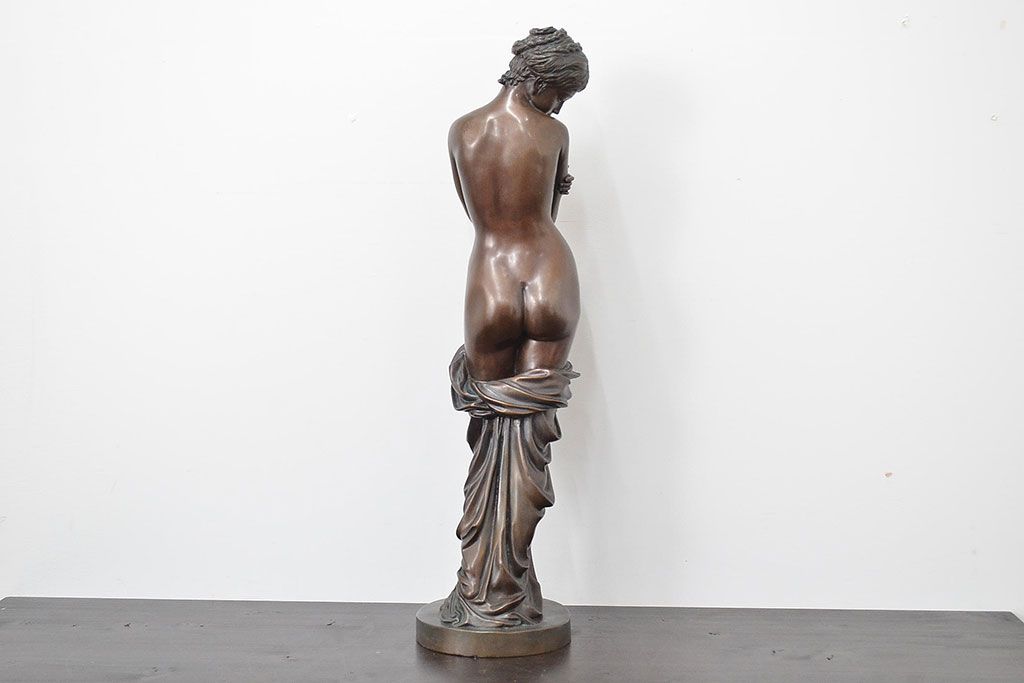 ♥毛利教武 ブロンズ 愛神と美女 骨董品 銅板作品 ♥毛利教武 ブロンズ