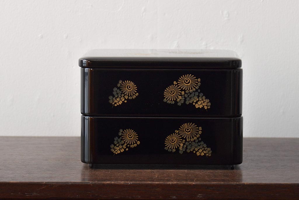 おしゃれな漆の重箱 漆器 工芸品 ベトナム 作家作品 和食器 モダン