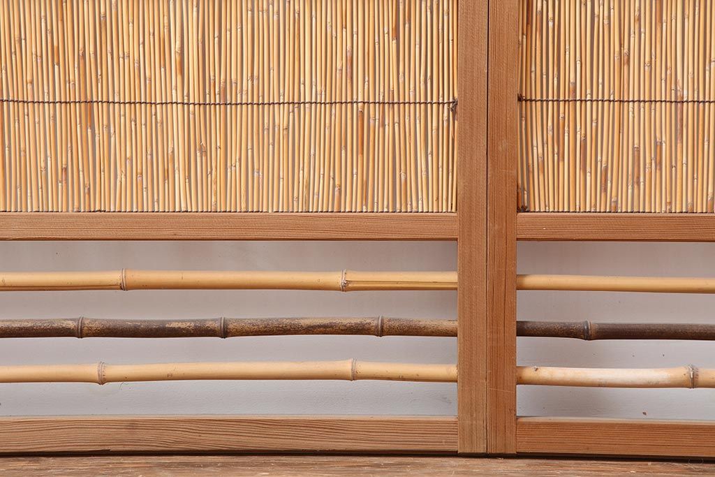 古い建具 1枚 簾戸 すど 葦戸よしど 夏障子 御簾戸