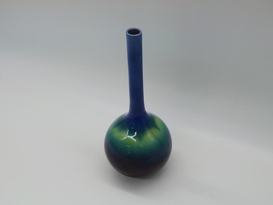 人間国宝 3代目 徳田八十吉(正彦銘) 彩釉香炉13.5㎝ 管理T25