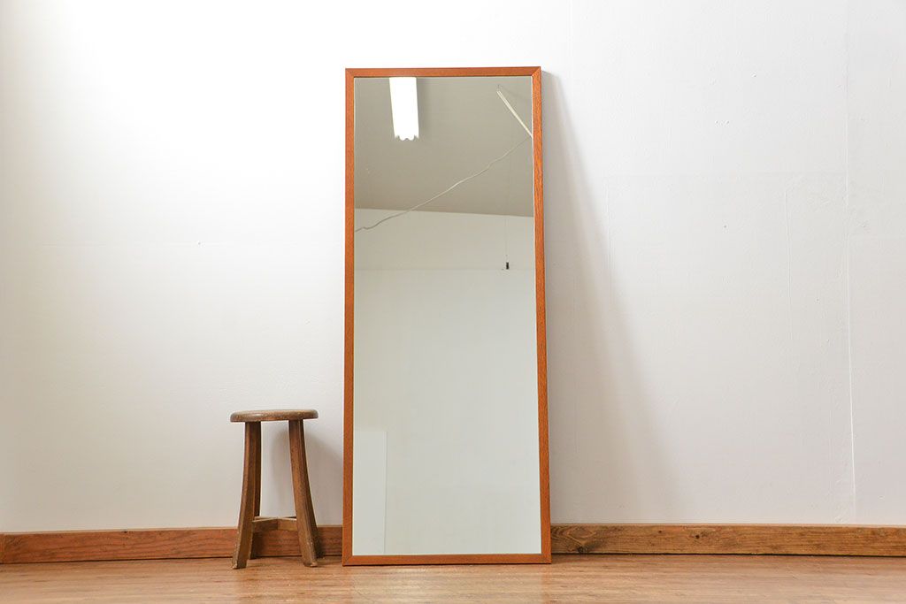 現行品【カリモク60】スタンドミラー 姿見 鏡 スタンドミラー