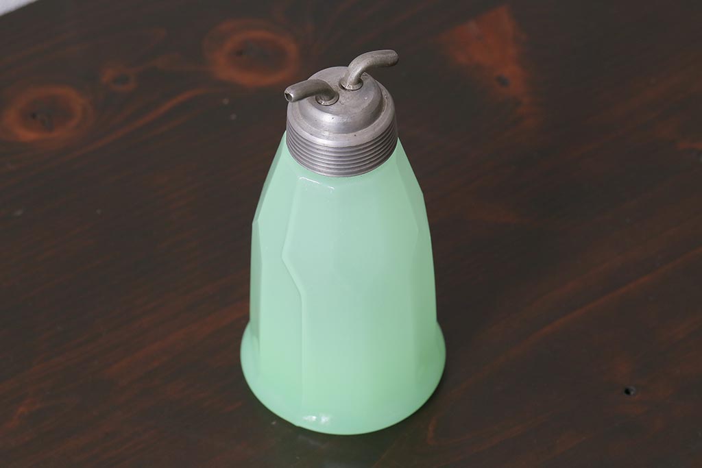 ミルクガラス ヴィンテージ 調味料入れ 4個セット ミルクガラス