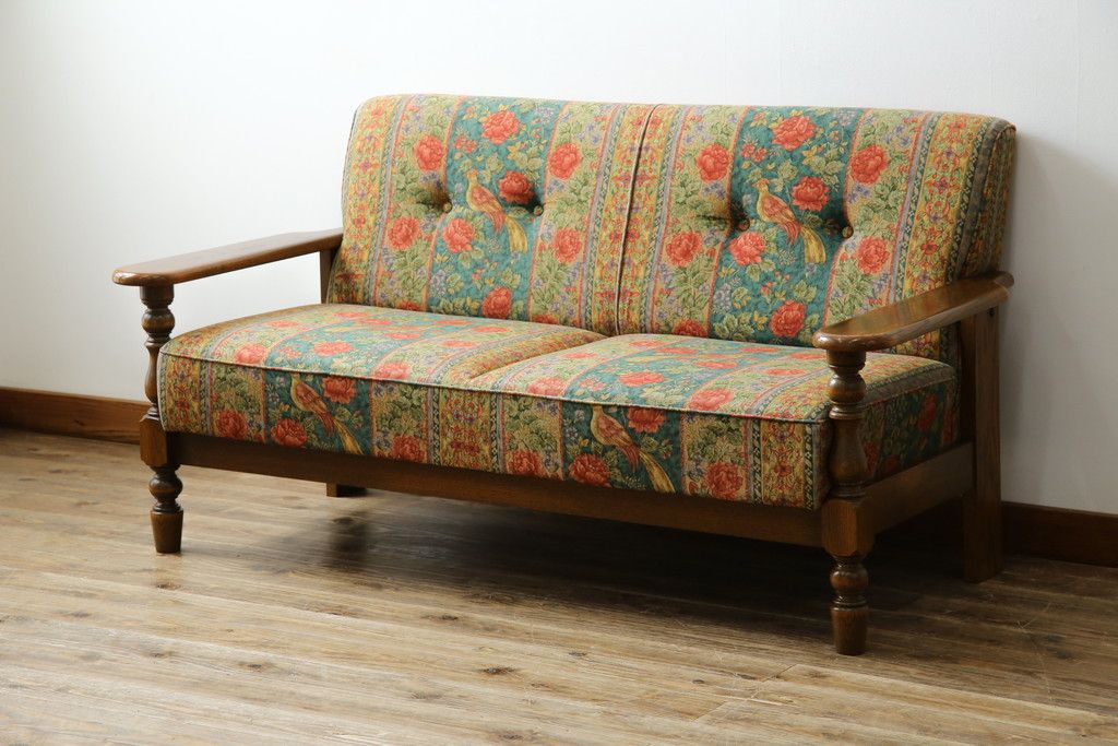 三越家具 ブルージュ/Brugge 2人掛けソファ オーク無垢材 三越